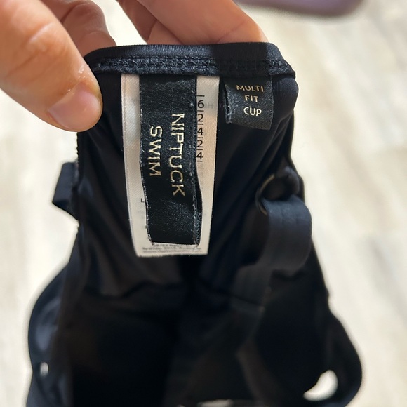 Nip Tuck Swim Black one piece Amanda v-neck Swimsuit - Picture 6 of 6